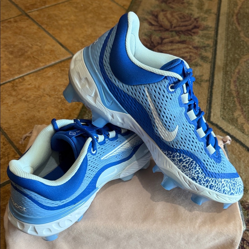 Nike Alpha Huarache Elite 4 Low MCS 'Hyper Royal' Baseball Cleats Men's